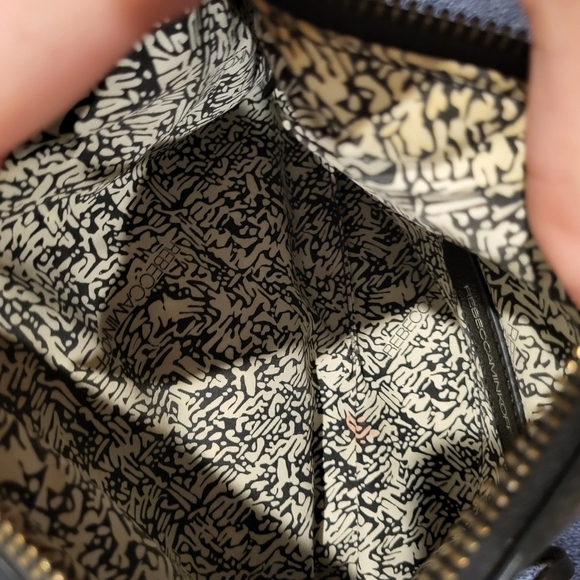 Rebecca Minkoff M.A.C. Black Leather Crossbody Bag Purse With Black Accents - Picture 9 of 16